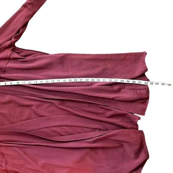 Lululemon Blissful Zen Sweater-So Merlot- Merino Wool Open Cardigan- Size 8 - Picture 12 of 12